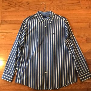 Blue striped dress shirt